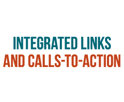 INTEGRATED LINKS AND CALLS TO ACTION
